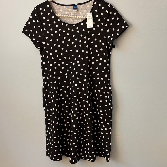 Old Navy Gray and White Polka Dot Top - Picture 1 of 4
